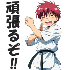 [LINEスタンプ] 【柔道・空手】道着を着た男の子のスタンプ
