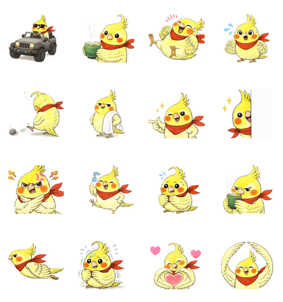 きまぐれ☆おかめ ふっくらのスタンプ詳細