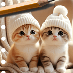 [LINEスタンプ] かわいい子猫 付箋 手書きメモ風 日常 BIG