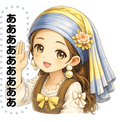 [LINEスタンプ] 静かな少女｜何を伝えたいですか？