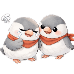 [LINEスタンプ] きまぐれ☆文鳥−Java sparrow−
