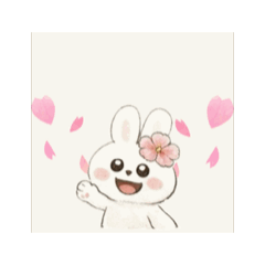 [LINEスタンプ] うさぎのぴょん【シリーズ第4弾！春編♪】
